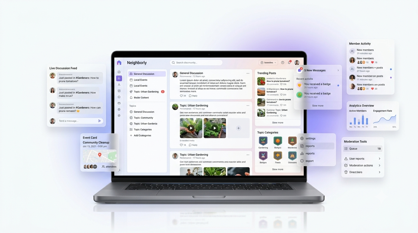 Community forum UI preview